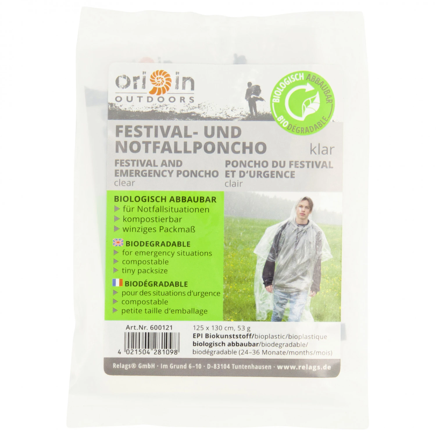 Basic Nature Festival Notfall-Poncho - Waterproof Jacket 3 Basic Nature Festival Notfall-Poncho - Waterproof Jacket