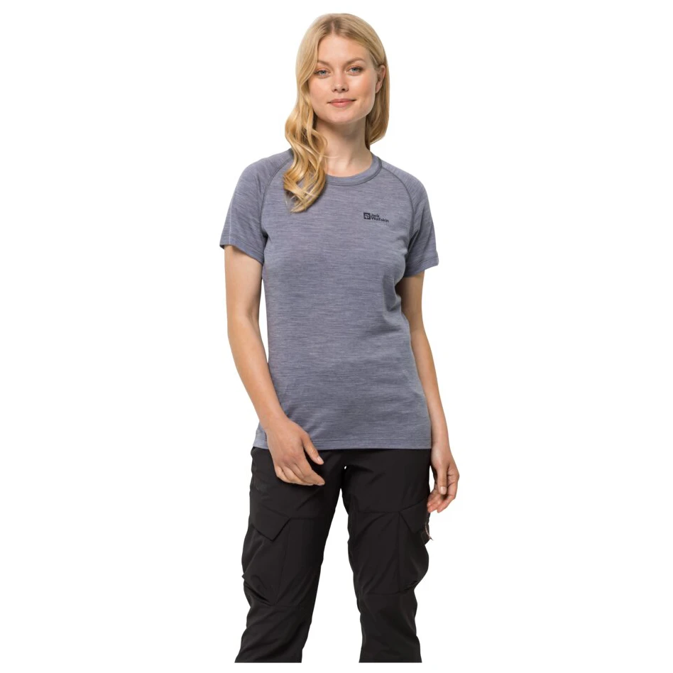 Jack Wolfskin Women's Kammweg S/S - Merino Shirt 4 Jack Wolfskin Women's Kammweg S/S - Merino Shirt - Image 2